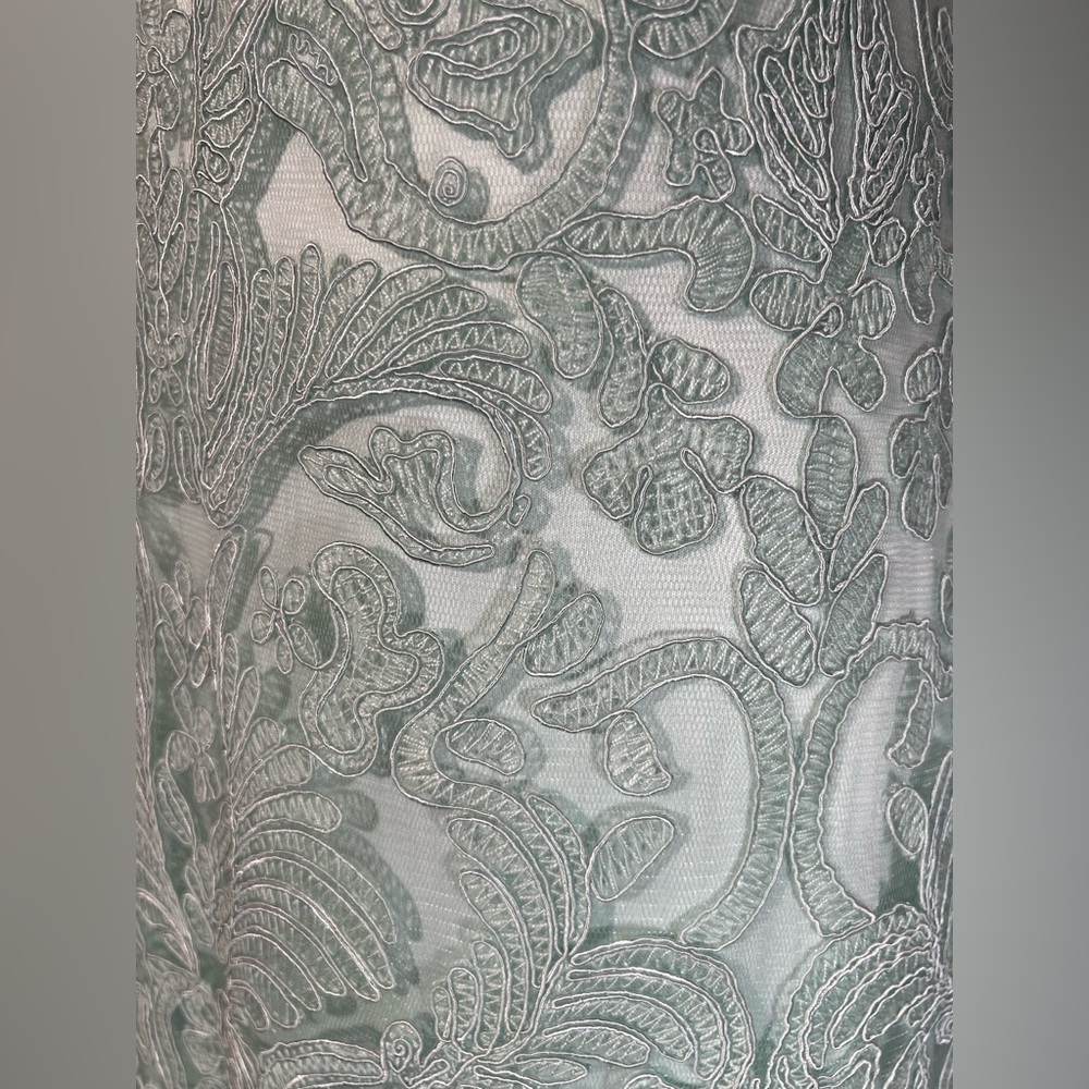 Tadashi Shoji Sanda Embroidered Mint Dress | 8 - Picture 5 of 16